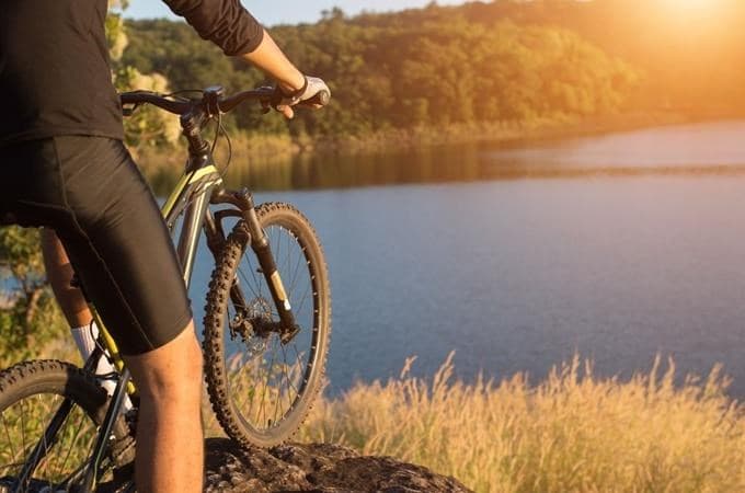 Cycling routes around Lučina